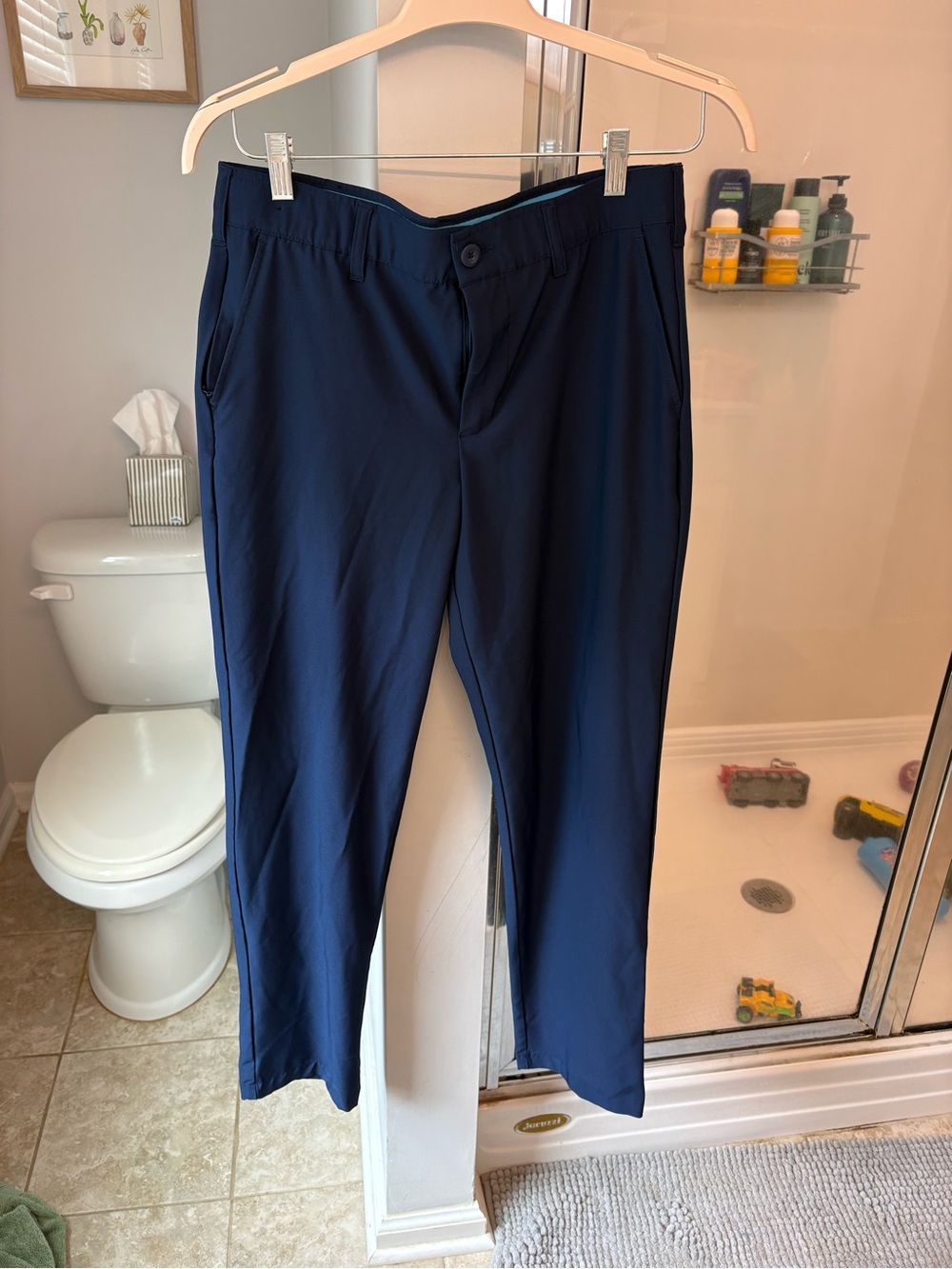 Men's Navy Chinos - Classic Stretch Workwear